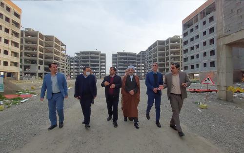 بازدید مهندس فلاحی از پروژه 488واحدی طرح نهضت ملی مسکن آرامش - استان گلستان
